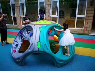 Kindergarten Children's Outdoor Space Capsule Climbing Frame Indoor Plastic Thickened Hill Climbing Hemisphere Climbing Toy