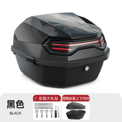 Electric car tail box — Aima, Yadea, and Loncin Thickened - tail-box-upper-and-lower-linings-installation-accessories-black