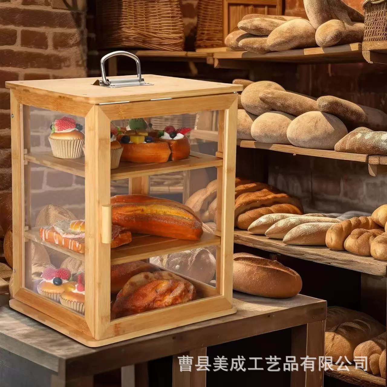 Ящик для хранения трансграничного деревянного хлеба