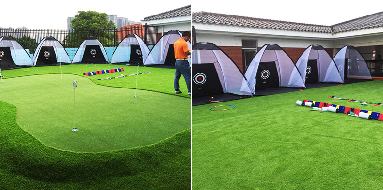 Lưới tập golf PGM trong nhà có lỗ cắt, khung lều dễ lắp, kích thước 2m hoặc 3m — [Gói] Lưới thực hành đệm 1x1.25 mét chi tiết 20