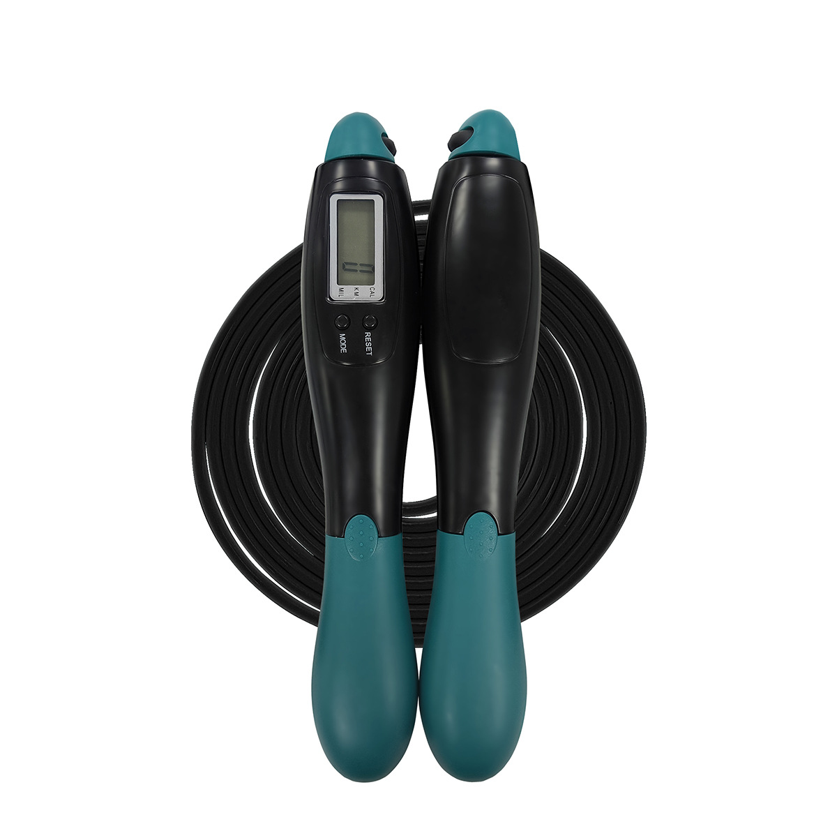 전자계수 줄넘기(긴줄 녹색, 검정색)