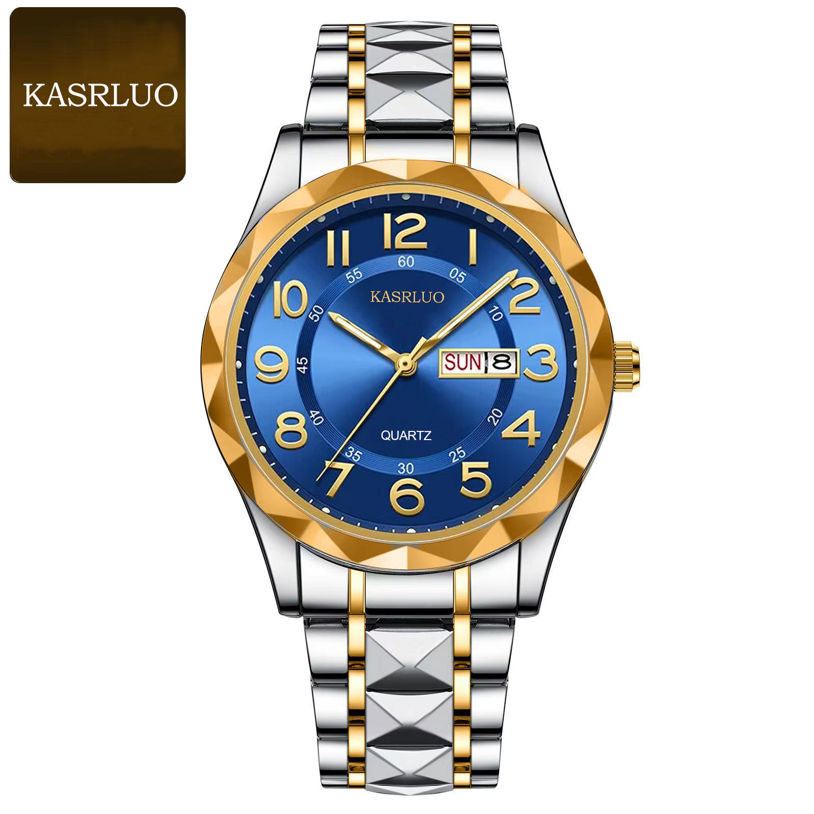 KASRLUO vidutinio amžiaus pagyvenusių žmonių mados vandeniui atsparus naktinės šviesos didelis skaitmeninis kvarcinis vyriškas laikrodis_voghion.com