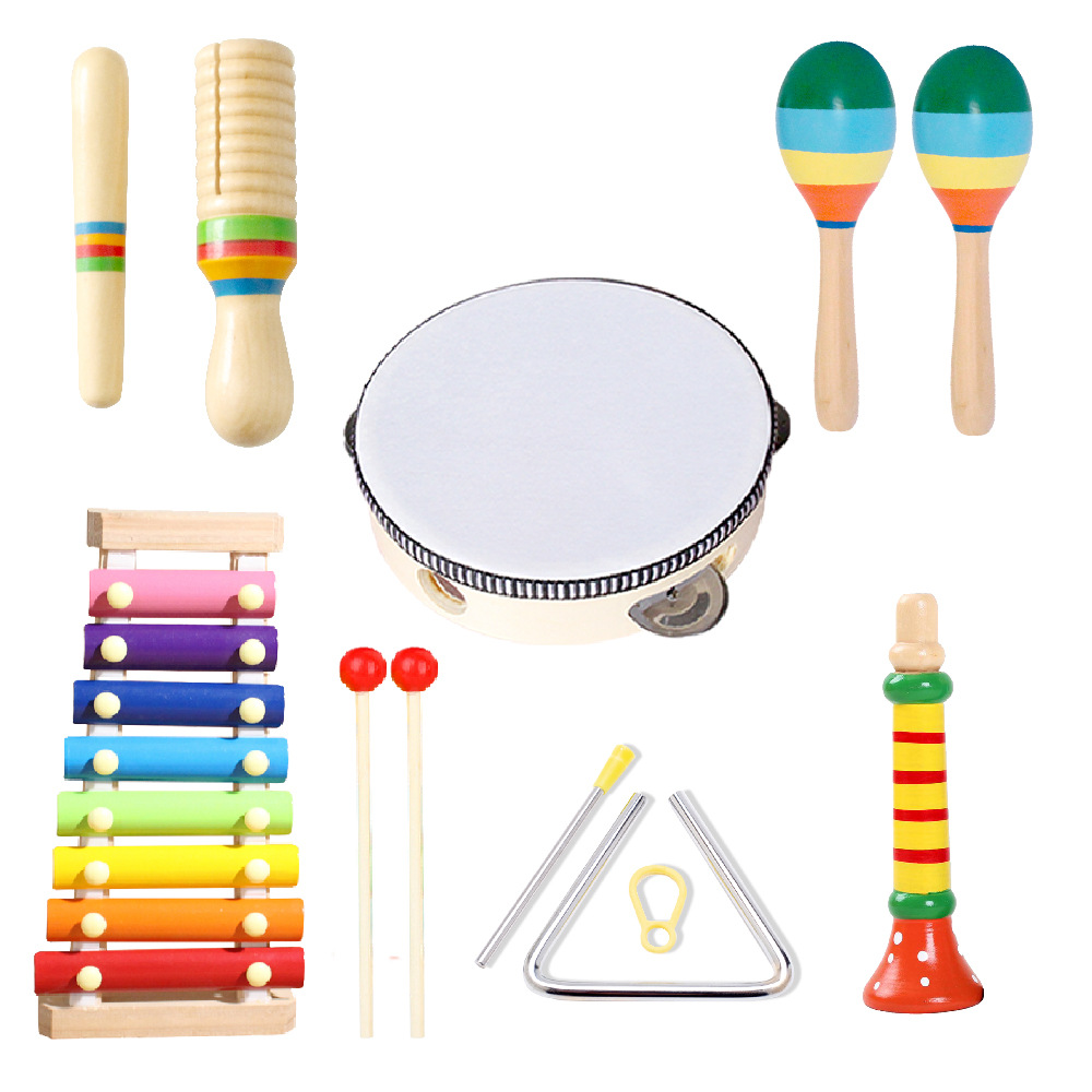 Instrumento de percusión para niños Orff Conjunto de instrumentos musicales de educación temprana de iluminación
