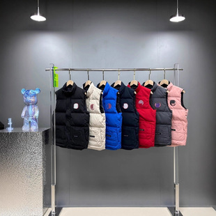 New Style Large down Jacket Vest for Men and Women, Loose Fit, Canadian Style, Couple's Warm Sports Thickened and Insulated