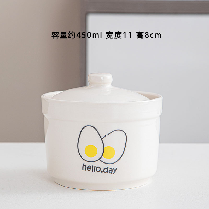 Taza de estofado de olla de barro guisada recta en agua, olla de estofado de una persona, olla de sopa con tapa, shaxian snack, nido de pájaro, olla de sopa hirviendo de cerámica