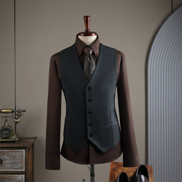 Deep gray (single row vest)