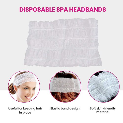 Factory Express Beauty Disposable Fabric Hairbands Hair Scarves for Spa