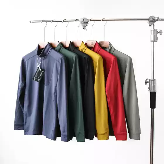 N Model Bird King Explodes! Half Zipper Men's Autumn and Winter Outdoor Lightweight Fleece Jacket Warm Base Long-Sleeved T-Shirt
