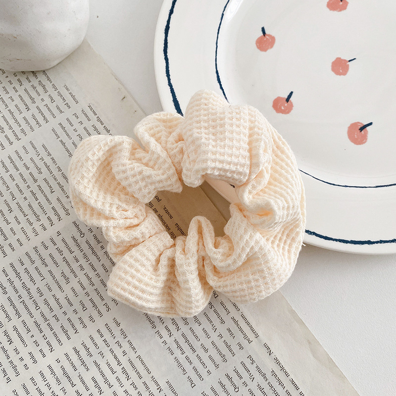 Pequeño, fresco y dulce, lazo para el cabello de intestino grueso, linda cuerda para el cabello a cuadros, atmósfera coreana, cuerda para el cabello, tocado de goma