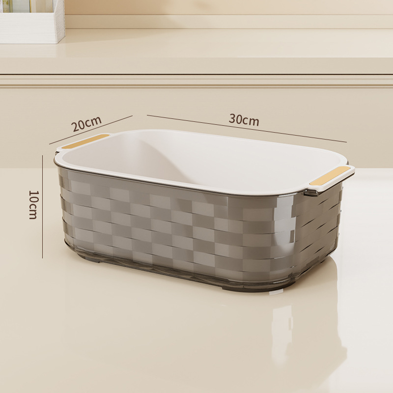 투명한 검은 직사각형 스몰 사이즈