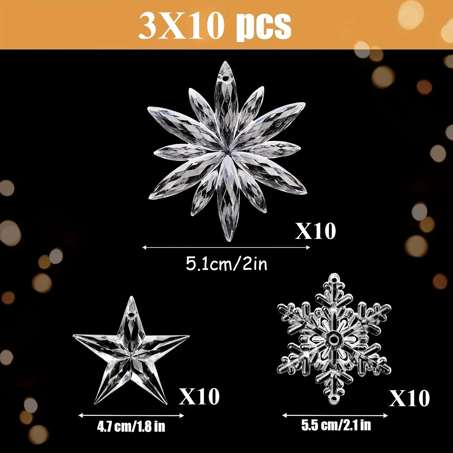 transparent decorations