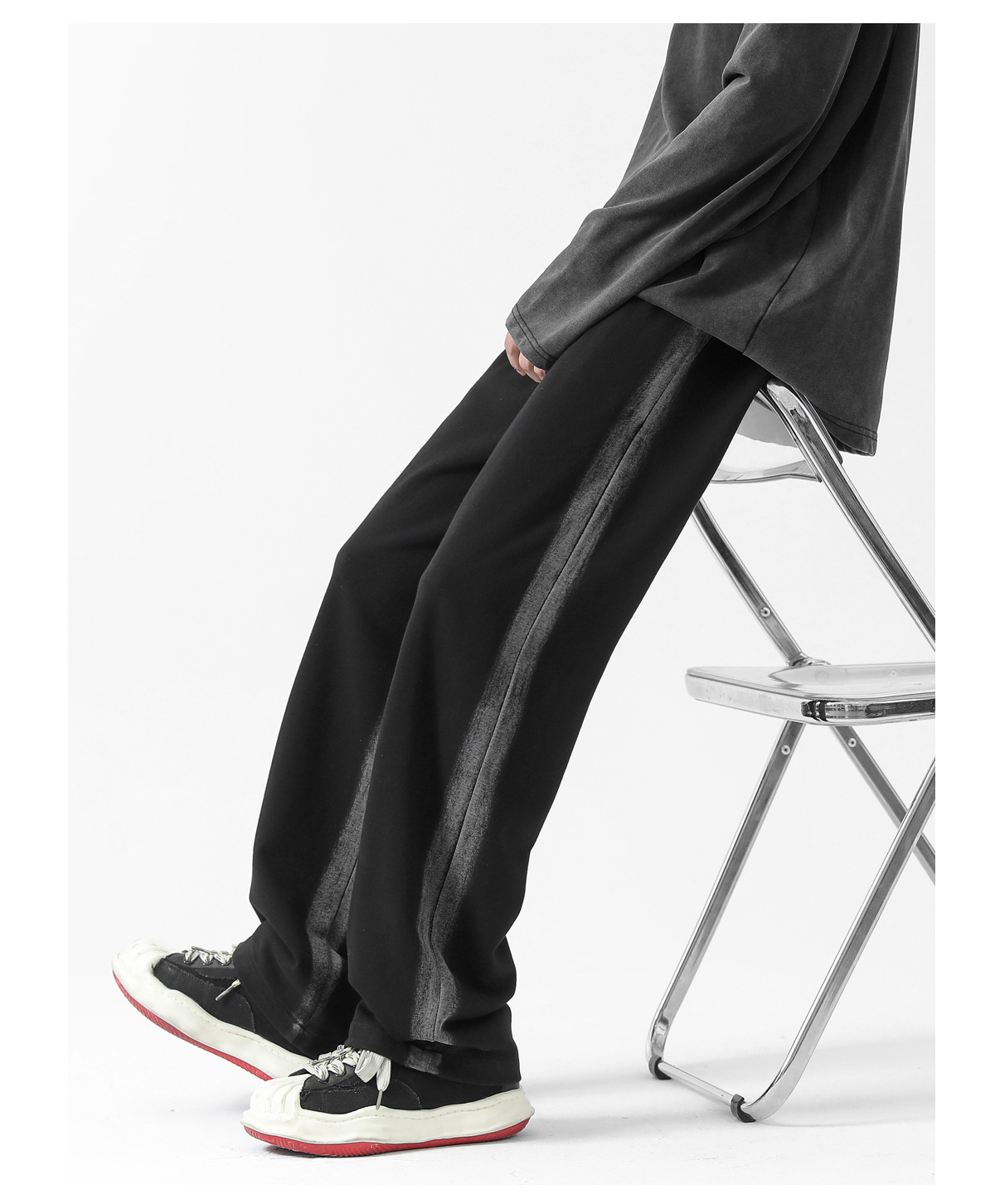 Pantalon de jogging homme décontracté coupe ample droite_voghion.com
