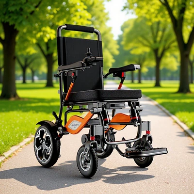 Manufacturer Delivers Foreign Trade Export Folding Aluminum Alloy Lithium Battery Electric Wheelchair Electric Vehicle Portable Scooter Cross-Border