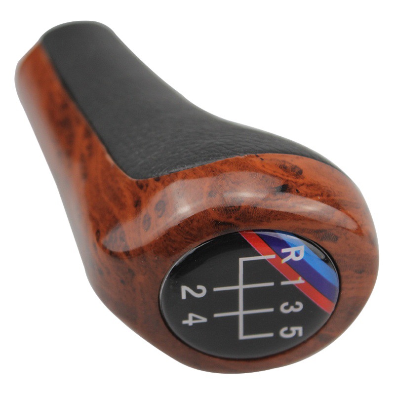 Pomo de Palanca de Cambios con Acabado de Madera para Autos BMW, Accesorios para Palanca de Cambios Manual, Suministro Directo del Fabricante. image 1