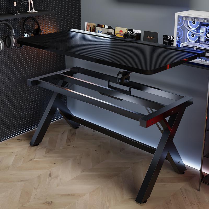 E-Sports Table Desktop Gaming Computer Table Solid Wood Home Desk Bedroom Computer Table Foreign Trade Wholesale One Piece