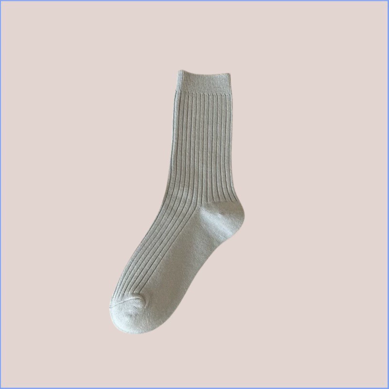 Antibacterial summer cute knee socks, mid-length