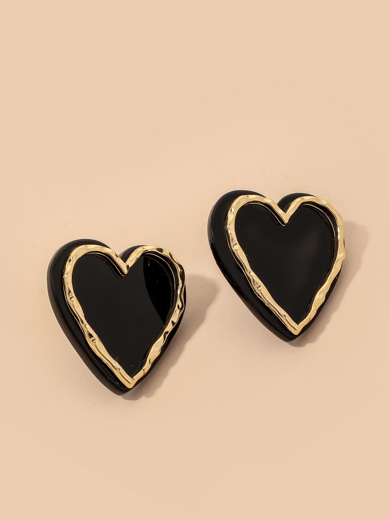 Earrings Classification Fashion Heart Arylic No Inlaid Earrings