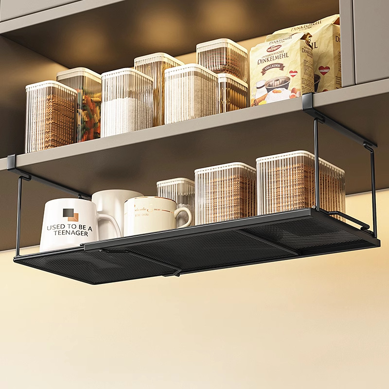 Cabinet Hanger Hanging Cabinet Hanging Kitchen Rack Cabinet Retractable Seasoning Film Storage Hanging Basket
