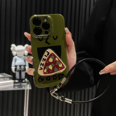 苹果17/16Promax挂绳款手机壳适用iPhone12/13支架14/15菲林软壳