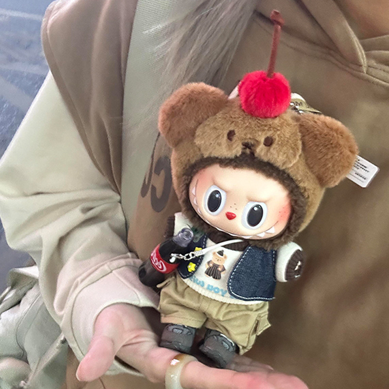 オリジナル手作り 20 センチメートルラブブ labubu ベビー服セット第一世代と第二世代マカロンビニール人形人形服|undefined