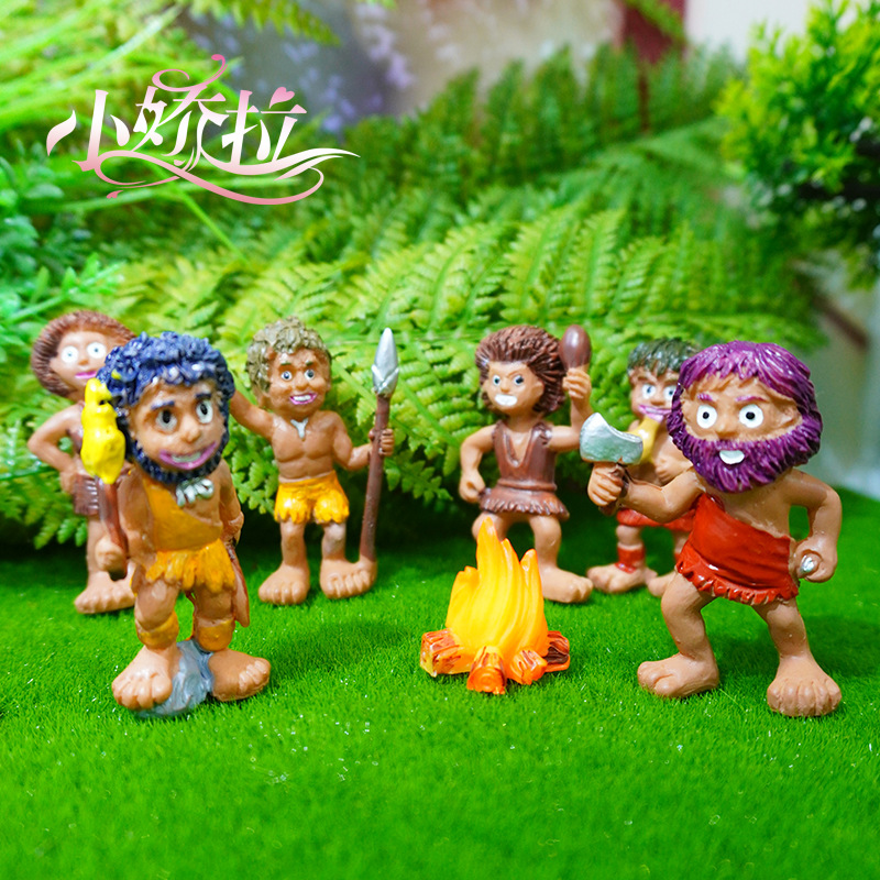 Nueva decoración de paisajismo creativo transfronterizo simulación tribal primitiva micropaisaje decoración modelo primitivo joyería