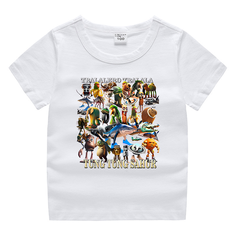 夏男の子服娘ラウンドネック Tシャツホットパンツ韓国風カジュアル半袖ボトムシャツスポーツ学生ショーツスーツ|undefined
