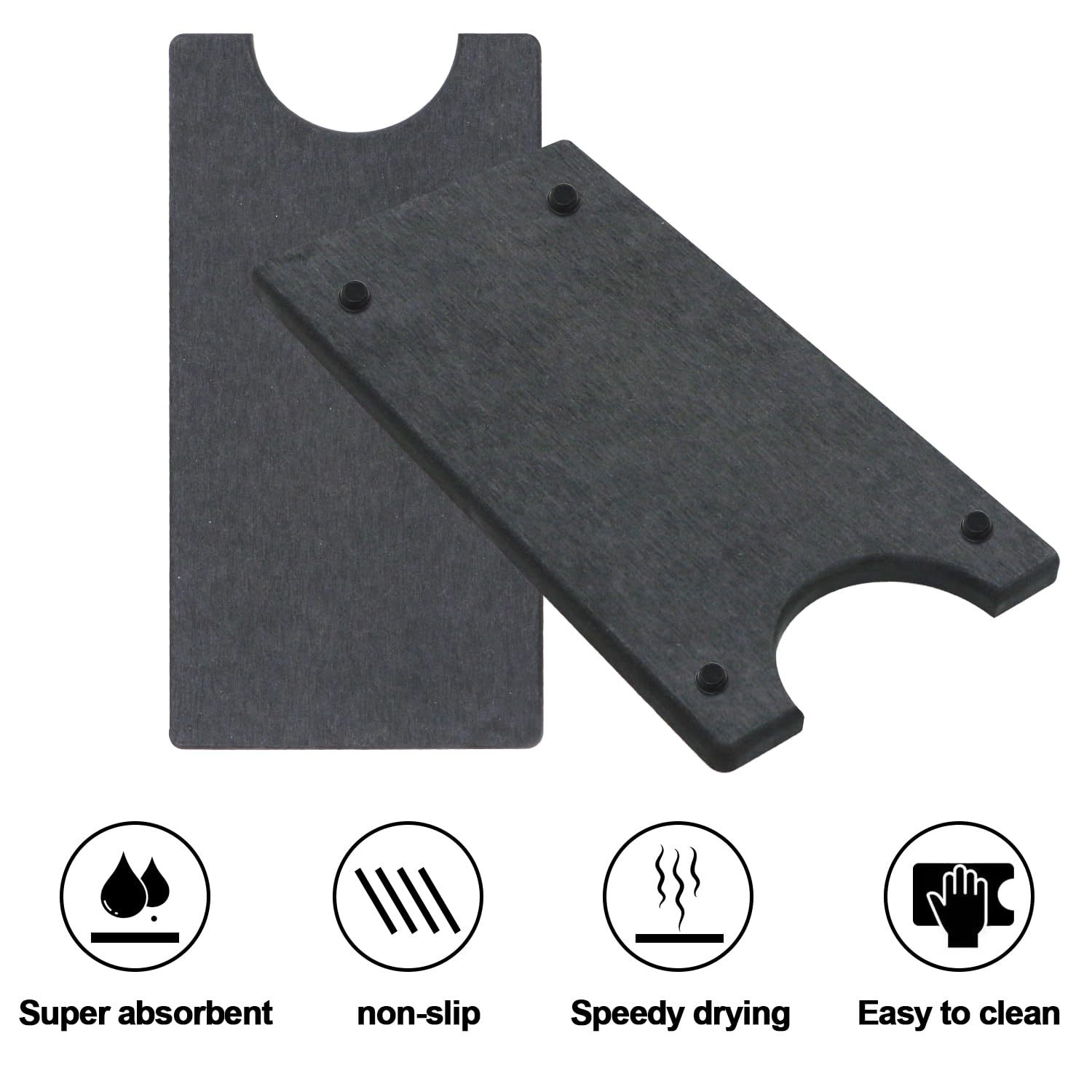 다크 그레이 플랫 수전 패드