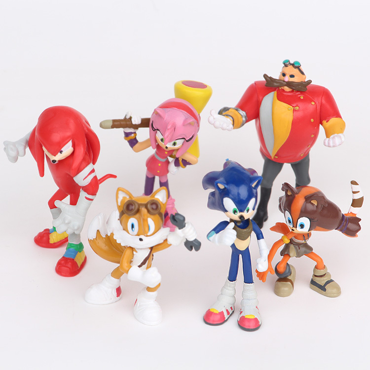 Ratas voladoras de 1-3 generaciones 6 Sonic Cross-border SuperSonic Mouse psp Game Doll Modelo de figura Muñeca de coche
