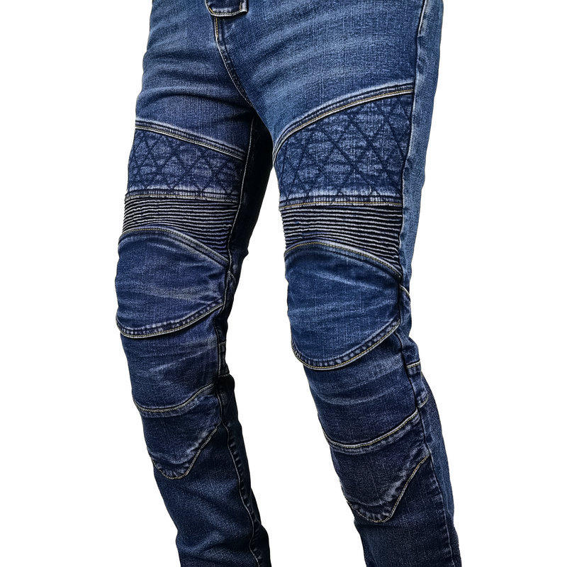 2022 nuevos pantalones vaqueros de la motocicleta de los hombres y de las mujeres Kevlar retro de pasajeros pantalones de montar Four Seasons motocicleta pantalones anti-caída