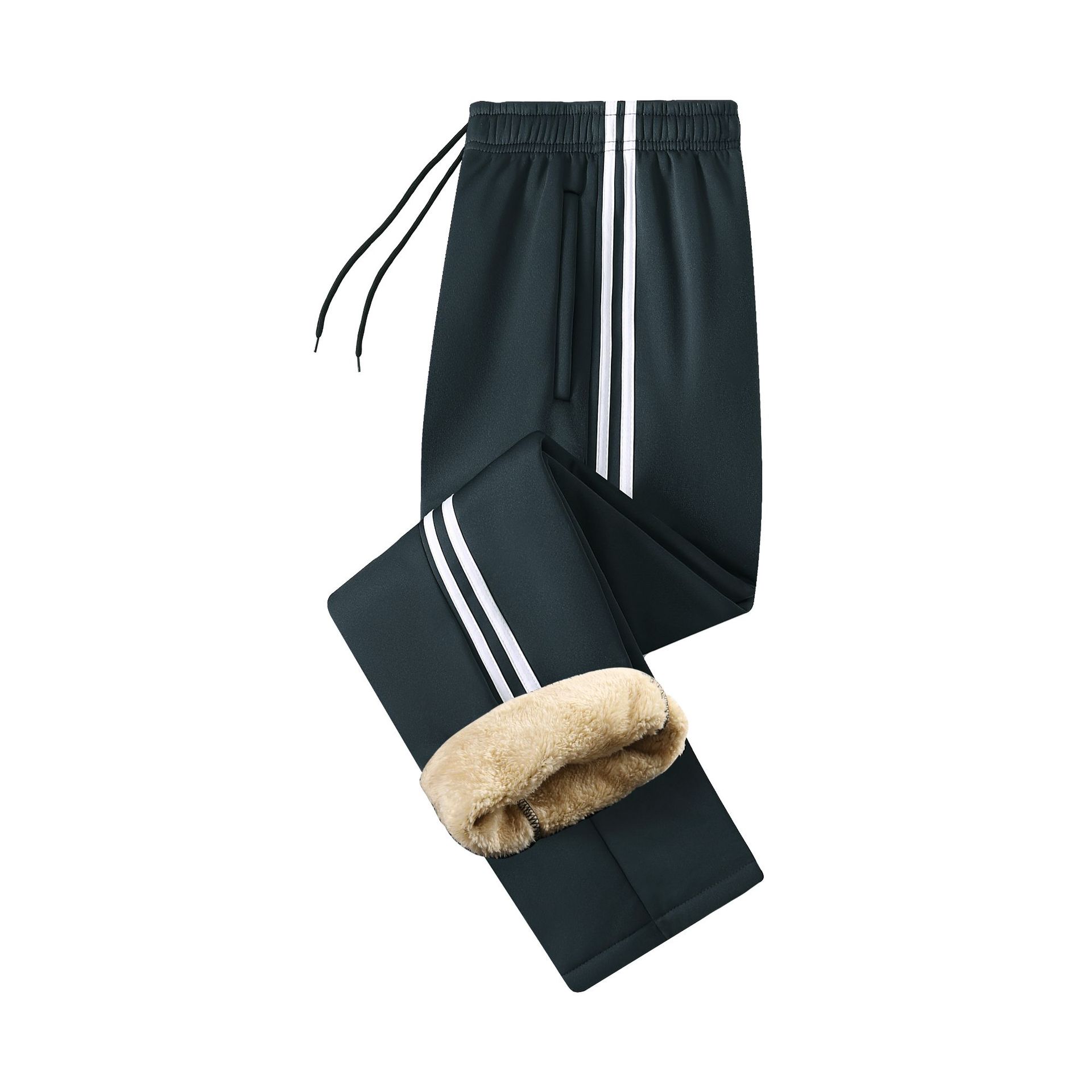 Two stripes navy blue (south korean silk lambswool style)