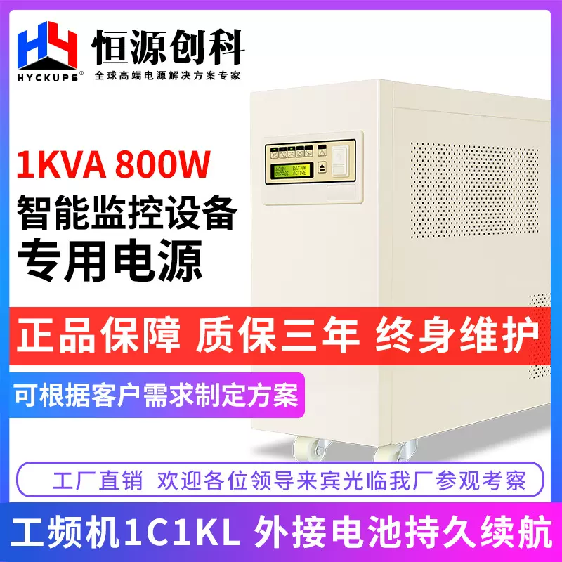厂家直销UPS不间断电源1KVA 800W电脑路由器监控延时应急备用电源