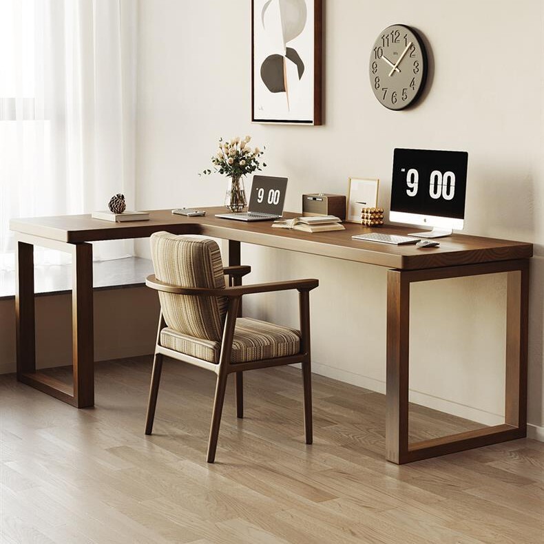 L-Shaped Mobien Corner Solid Wood Desk Double Home Long Table Corner Bedroom Computer Desk Simple Study Table