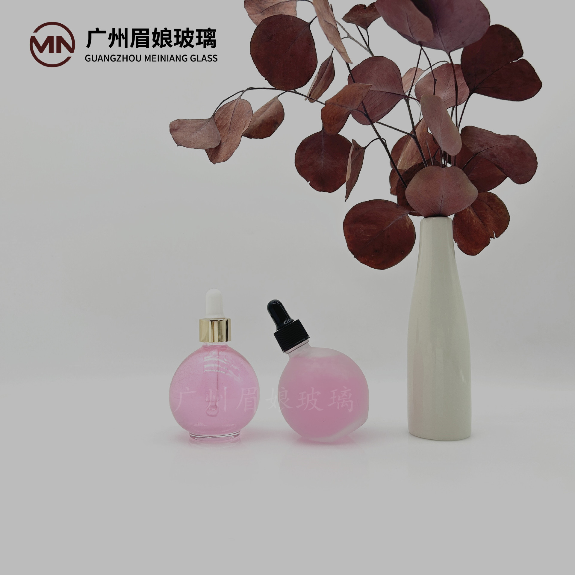 Factory Spot 75ml Light Bulb Bottle Round Bottle Big Belly Bottle Special-Shaped Bottle Essence Bottle Essential Oil Bottle Missing Corner Bottle Wholesale