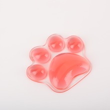 跨境新品纯色猫爪透明水晶美甲手枕卡通游戏办公鼠标垫护腕软垫