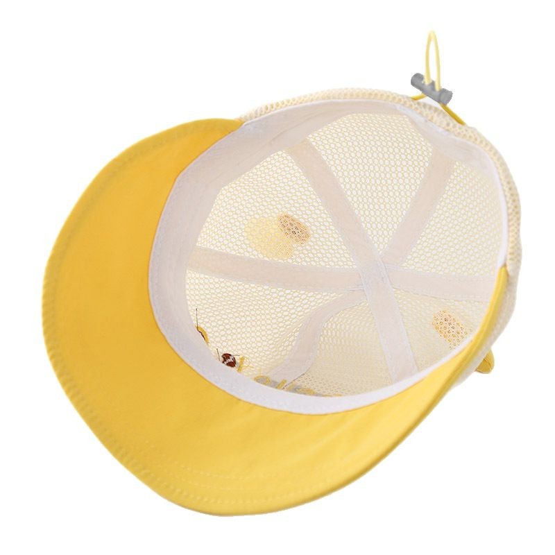 Baby pescador sombrero de verano gran albi protector solar malla transpirable sombrero de sol para niños lindos dibujos animados sombreros para niños y niñas