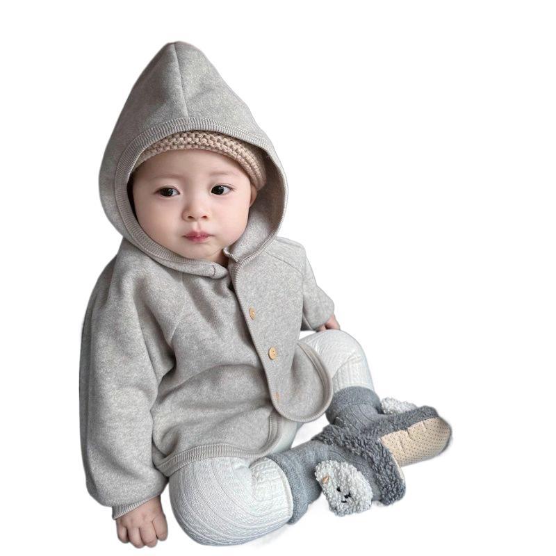 코트 봄과 가을  이른 가을 옷 서양식 캐주얼  후드 아웃 카디건 가을