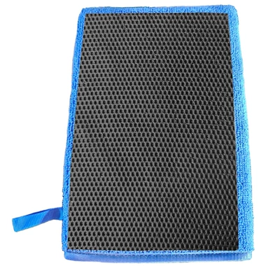 Car cleaning tools — Car Beauty, Car Wash Magic Mud - hollow-mud-gloves-blue