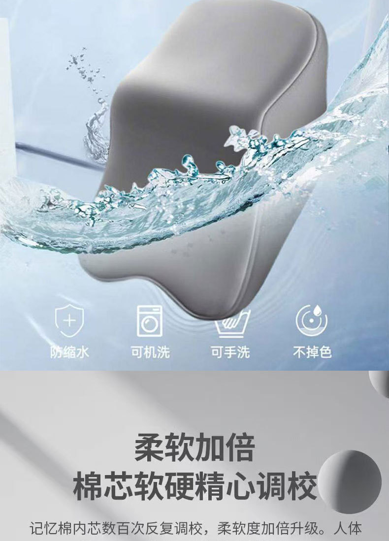 Car Headrest, Car Lumbar Support, Memory Foam High-Elasticity Car Shoulder Pillow, Car Lumbar Cushion, Neck Pillow