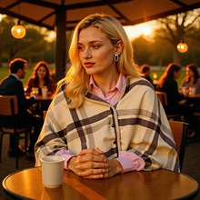 日式简约披肩毯子懒人毛毯保暖春秋办公室午休空调毯学生盖毯