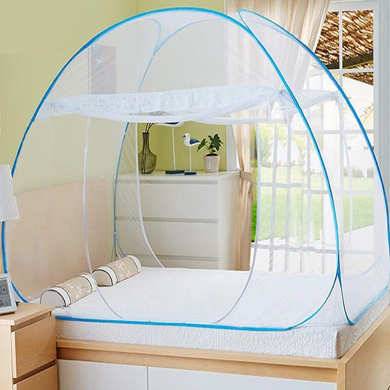 Mosquito Net Yurt 1.5m Bed 1.8m Double Home Single Foldableing Student Dormitory 1.0m Single Door Free of Installation