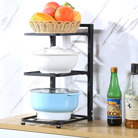 厨房置物架;锅具收纳架