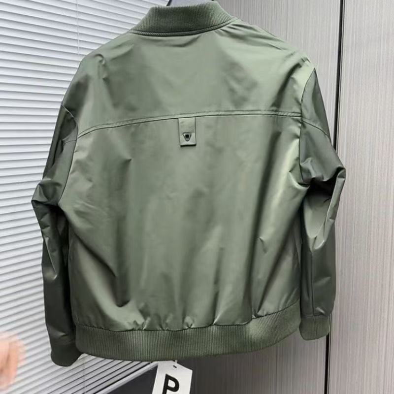 春秋日系复古工装棒球领外套美式飞行夹克百搭基础男士外套上衣潮|undefined