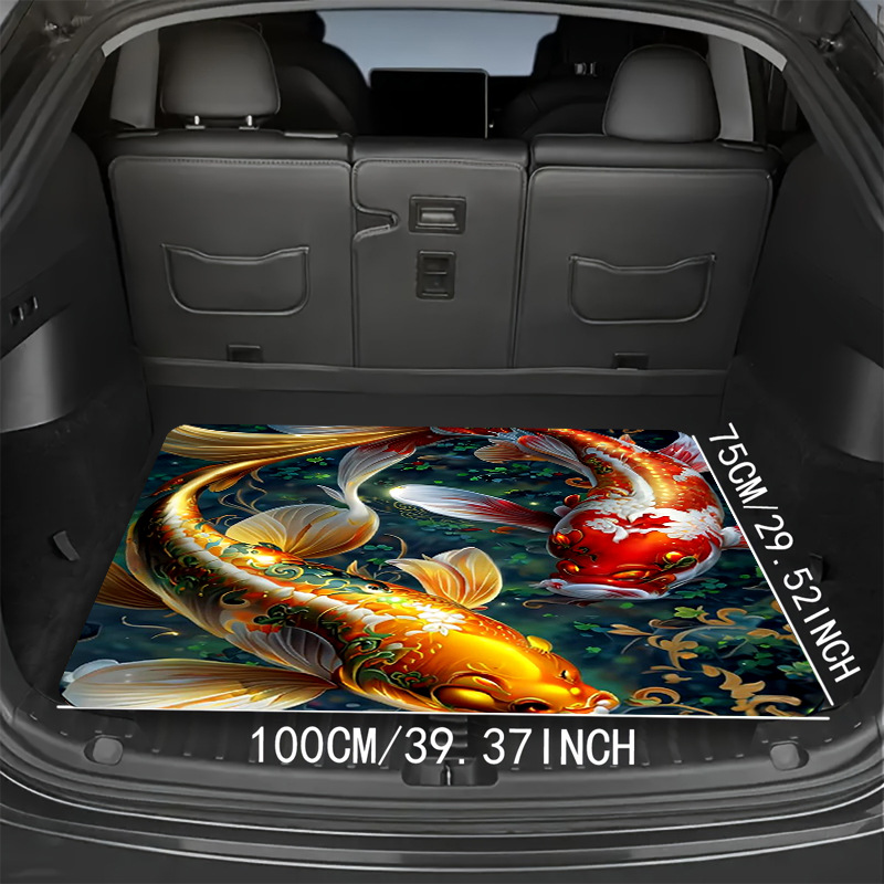 Cross-border 3D vision car decoration trunk full mat non-slip dirt-resistant car mat easy to care floor mat wholesale