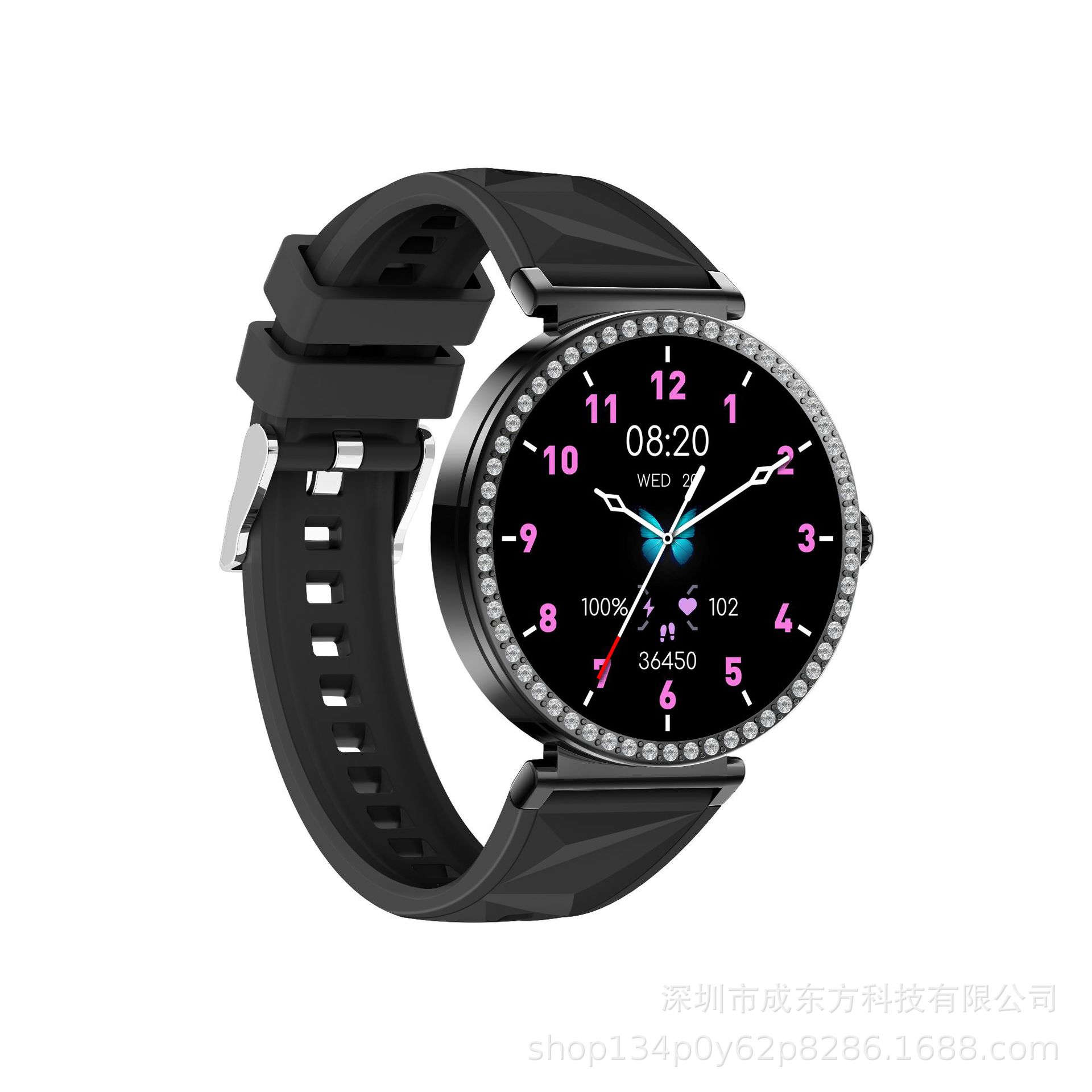S16 Smart Watch 1.27Inch Bluetooth Call Heart Rate Message Push Sleep Niche Full Diamond Ladies Watch