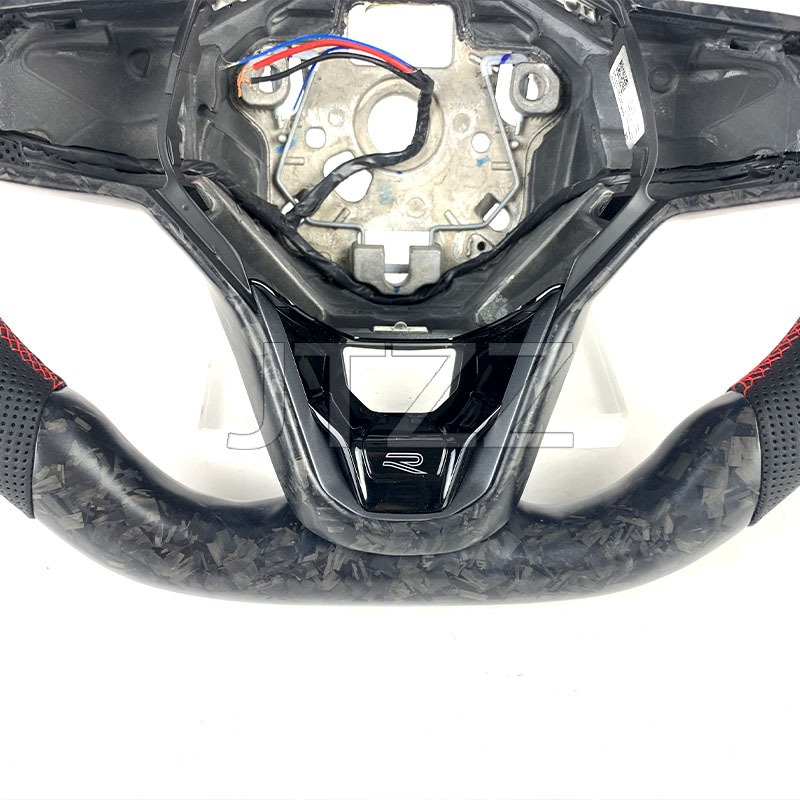 Suitable for Volkswagen Golf MK8GTI Tiguan CC Passat Touron carbon fiber steering wheel modification