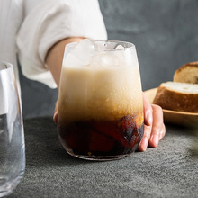 波米欧利玻璃水晶杯家用喝水杯子透明冷饮果汁杯咖啡杯威士忌酒杯