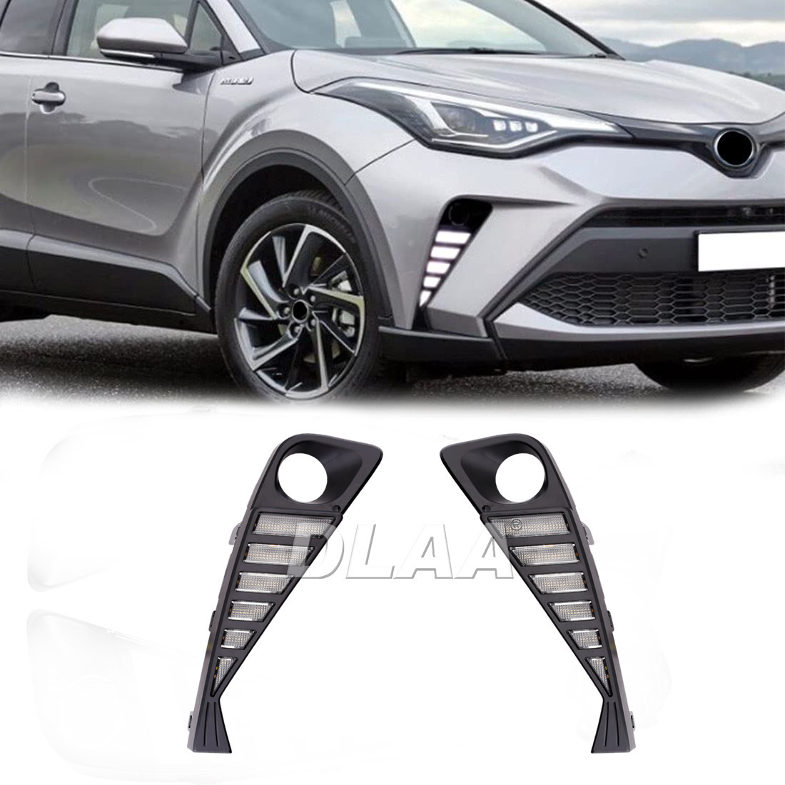 Aplicable a 2020 - Toyota C-HR Daylight DRL Nueva lámpara de niebla LED