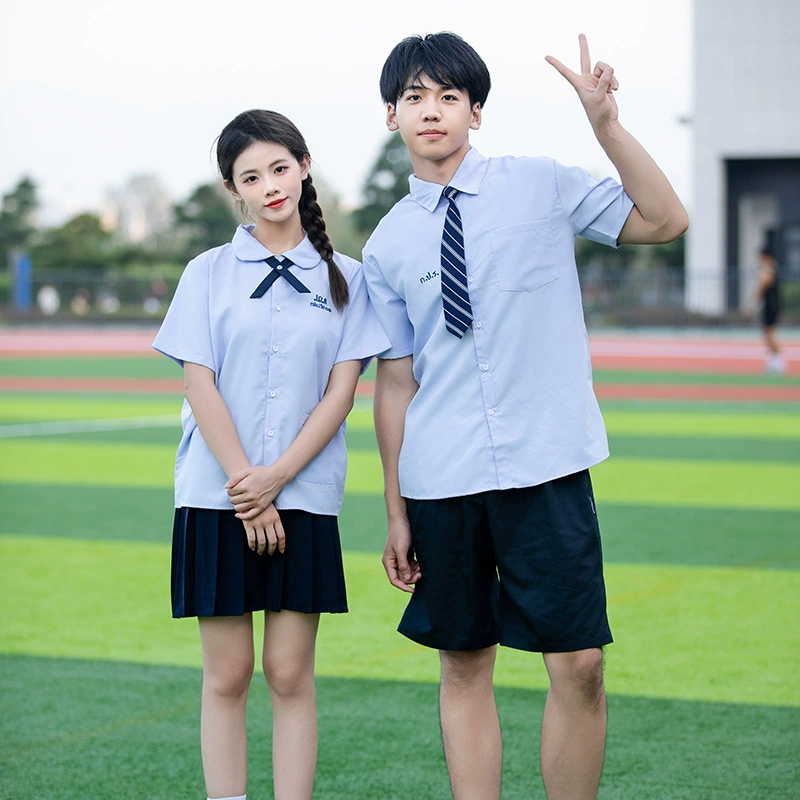 Академический стиль тайской школьной формы синяя рубашка JK униформа