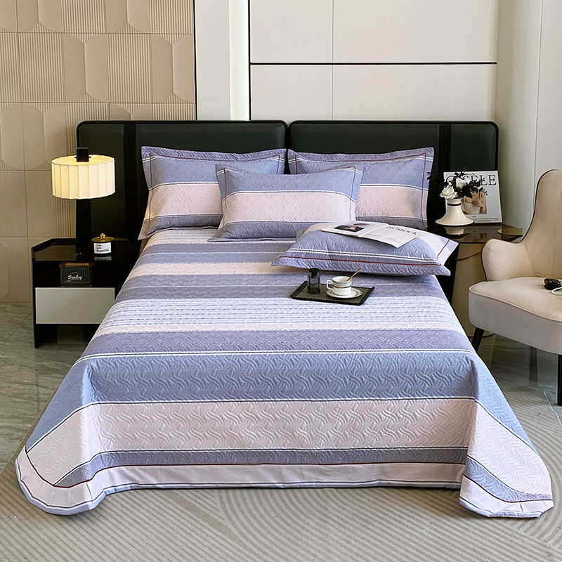 New Cotton Non-Slip Quilted Bed Cover Single Piece Three-Piece Set Pure Cotton Quilted Thickeneded Bed Sheetss Bed Cover Universal for All Seasons