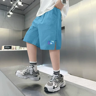 2026夏季新款男童阔腿时尚裤薄款速干直筒宽松潮牌中大童短裤批发